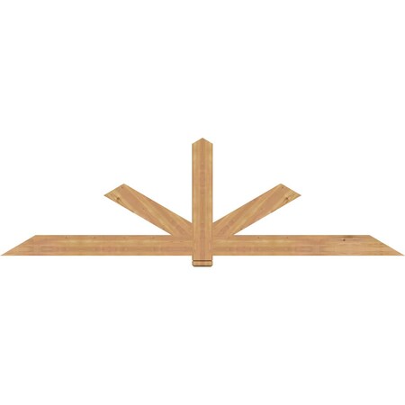 Ekena Millwork Kennewick Timber Gable Bracket, Western Red Cedar, 108"W x 31 1/2"H x 1 1/2"D x 5 1/2"F, 7/12 Pitch GBW108X31X0206KEN00SWR